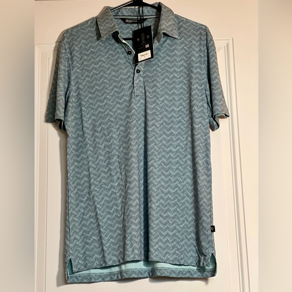 7 Diamonds Black and White Polo Shirt - Picture 2 of 10